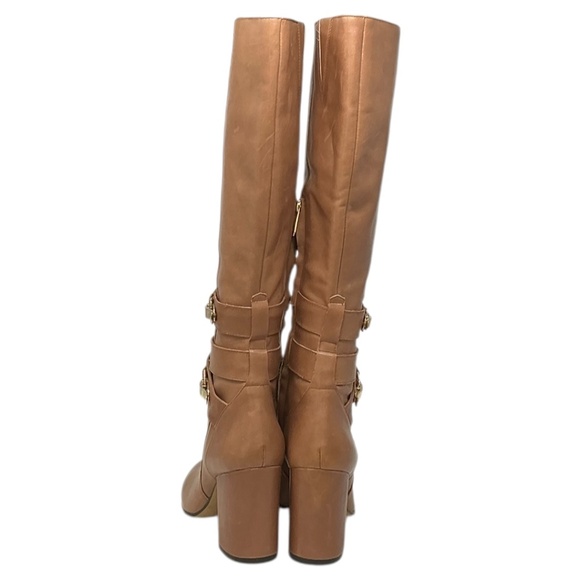 Sam Edelman Fairbank Leather Block Heel Knee High Boots - Picture 12 of 14
